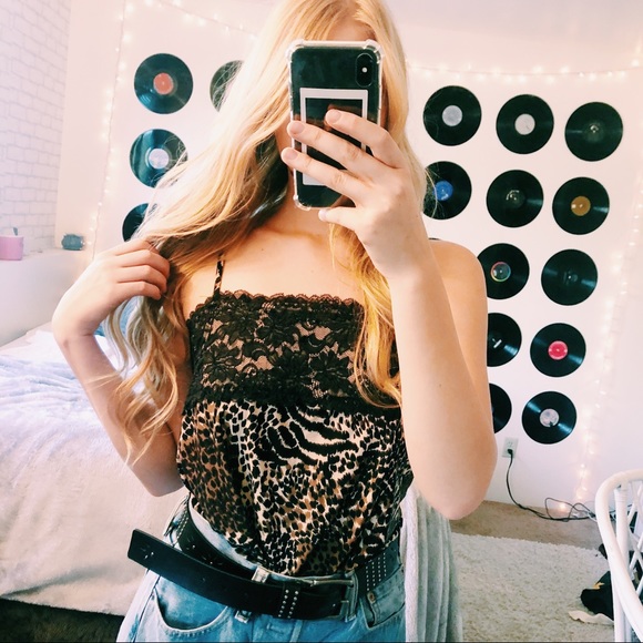 George Tops - 3 FOR 20 🌟 LEOPARD PRINT CAMI SIZE LARGE COMFORT